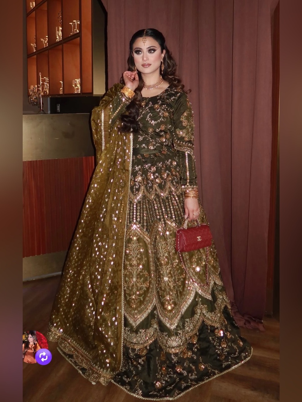 MOHSIN NAVEED RANJHA COUTURE PAKISTANI AUTHENTIC DESIGNER WEDDING FORMAL DRESS - Picture 5 of 14